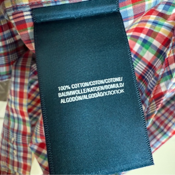 Ralph Lauren Boys Plaid Button-Down Shirt Size 6 Long Sleeve Multicolor Cotton - Picture 9 of 10